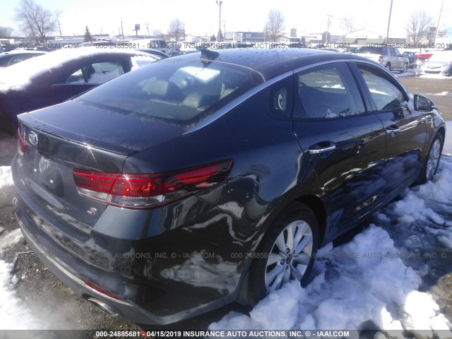 5XXGT4L38JG243025 - 2018 KIA OPTIMA LX/S GRAY photo 4