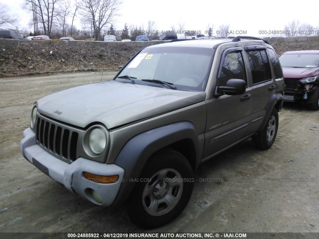 1J4GL48K93W589516 - 2003 JEEP LIBERTY SPORT/FREEDOM Pewter photo 2