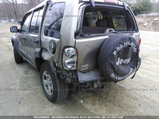 1J4GL48K93W589516 - 2003 JEEP LIBERTY SPORT/FREEDOM Pewter photo 6