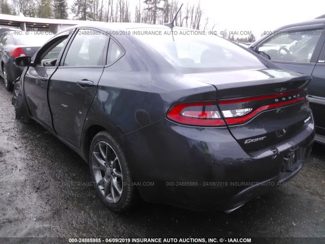 1C3CDFBAXDD333741 - 2013 DODGE DART SXT BLACK photo 3