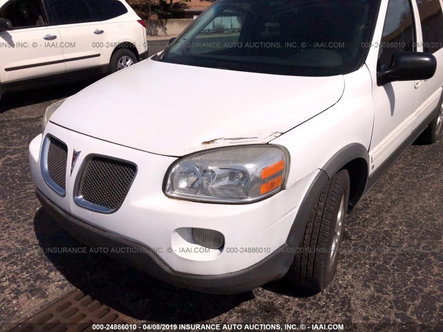 1GMDX33L06D173325 - 2006 PONTIAC MONTANA SV6 WHITE photo 6