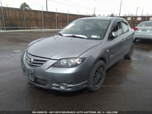 JM1BK123251282711 - 2005 MAZDA 3 S GRAY photo 2