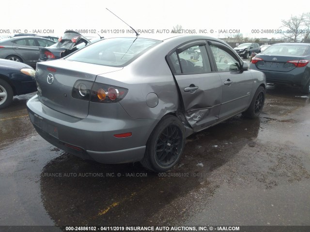 JM1BK123251282711 - 2005 MAZDA 3 S GRAY photo 4