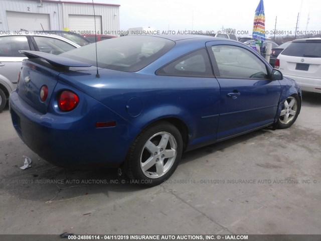 1G1AL15F767602725 - 2006 CHEVROLET COBALT LT BLUE photo 4