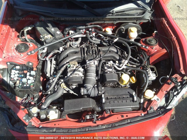 JF1ZNAA10D1701083 - 2013 TOYOTA SCION FR-S RED photo 10