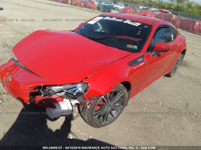JF1ZNAA10D1701083 - 2013 TOYOTA SCION FR-S RED photo 2