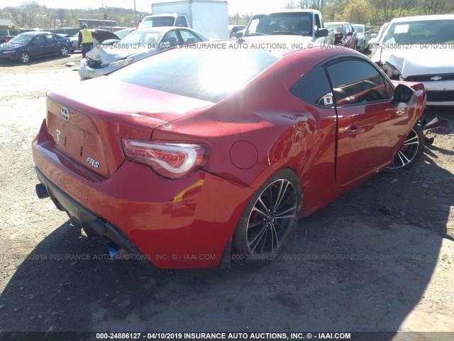 JF1ZNAA10D1701083 - 2013 TOYOTA SCION FR-S RED photo 4