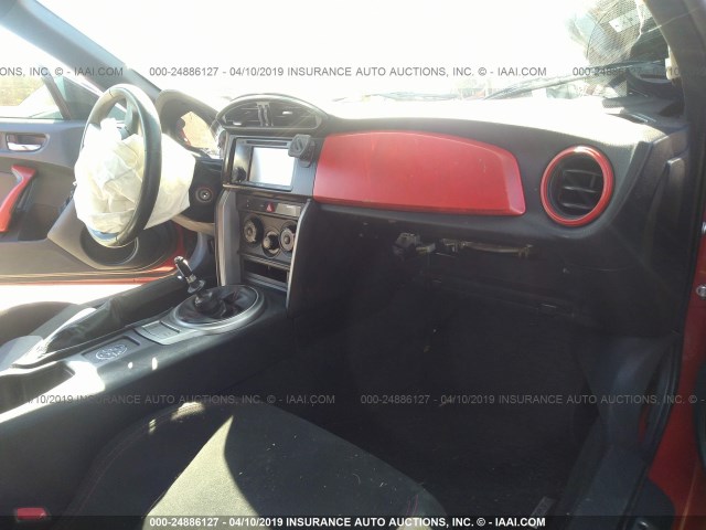 JF1ZNAA10D1701083 - 2013 TOYOTA SCION FR-S RED photo 5