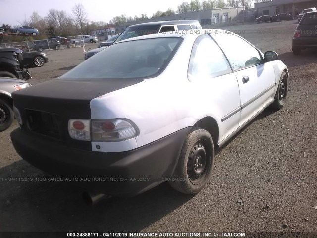 1HGEJ2121SL064002 - 1995 HONDA CIVIC DX WHITE photo 4