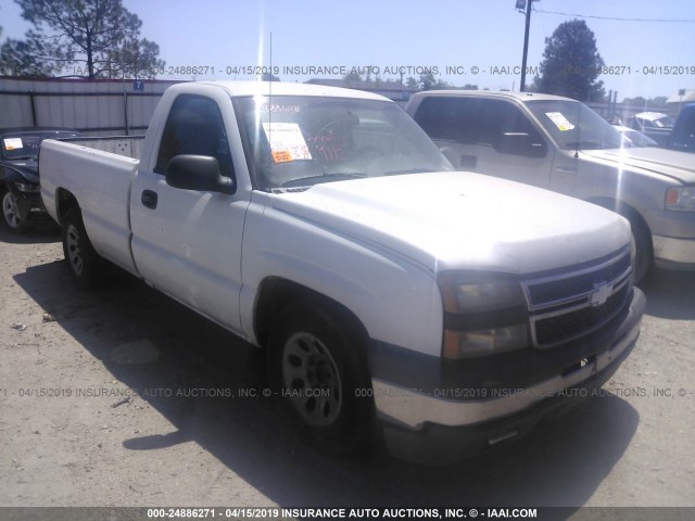 3GCEC14X96G161316 - 2006 CHEVROLET SILVERADO C1500 WHITE photo 1