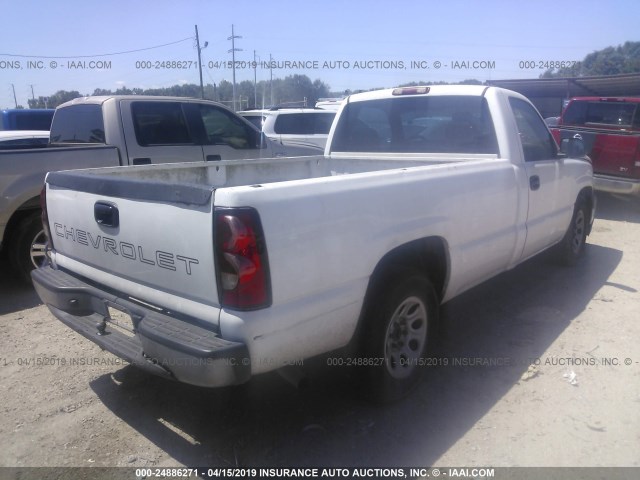 3GCEC14X96G161316 - 2006 CHEVROLET SILVERADO C1500 WHITE photo 4