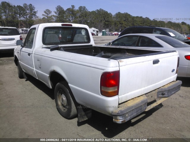 1FTCR10A8VTA33061 - 1997 FORD RANGER WHITE photo 3