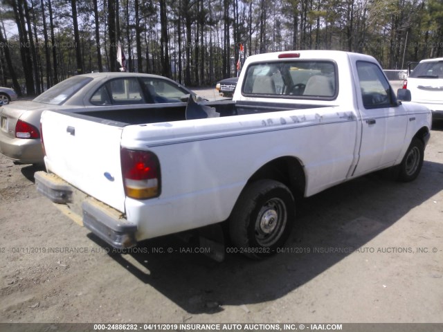 1FTCR10A8VTA33061 - 1997 FORD RANGER WHITE photo 4