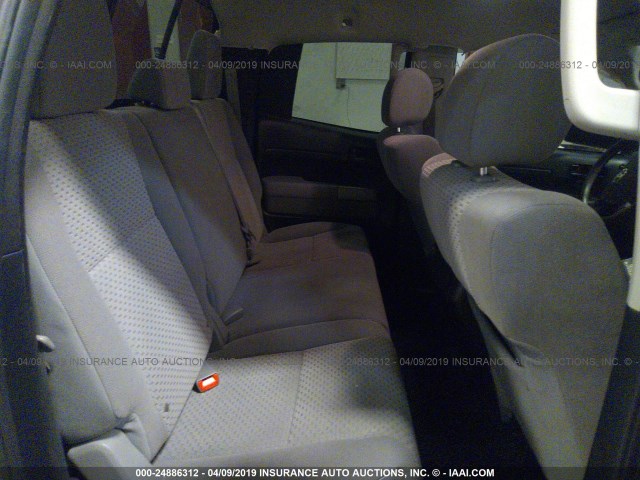 5TFUY5F13CX243255 - 2012 TOYOTA TUNDRA DOUBLE CAB SR5 SILVER photo 8