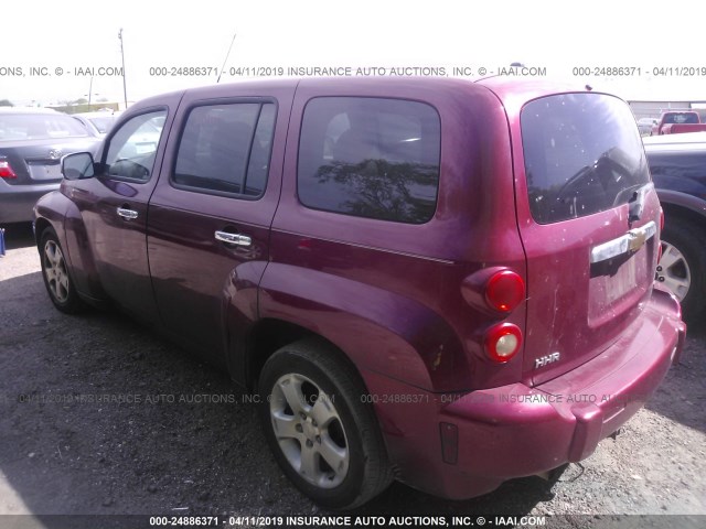 3GNDA23D67S582169 - 2007 CHEVROLET HHR LT MAROON photo 3