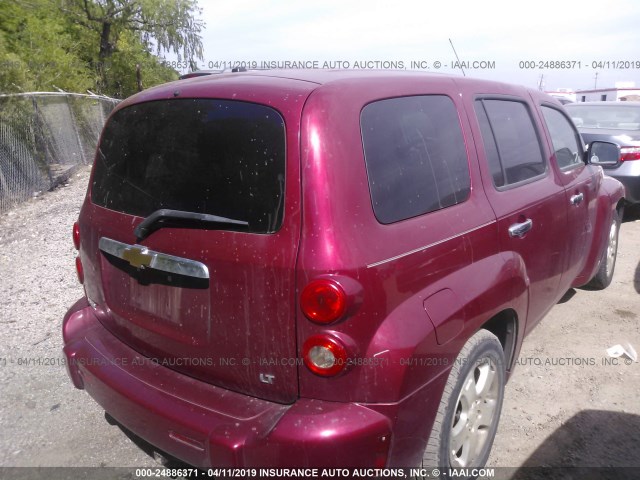 3GNDA23D67S582169 - 2007 CHEVROLET HHR LT MAROON photo 4