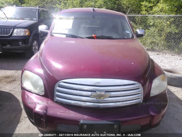 3GNDA23D67S582169 - 2007 CHEVROLET HHR LT MAROON photo 6