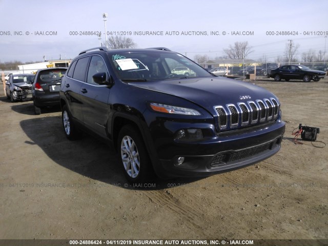 1C4PJMCB7GW118716 - 2016 JEEP CHEROKEE LATITUDE BLUE photo 1