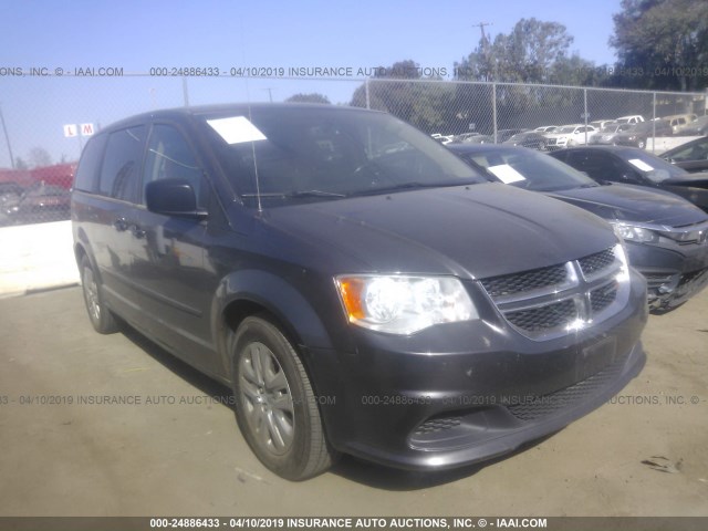 2C4RDGBGXGR311644 - 2016 DODGE GRAND CARAVAN SE GRAY photo 1