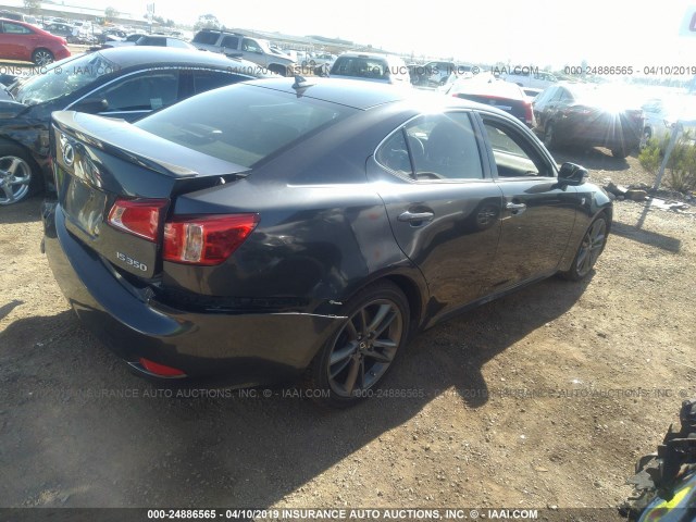 JTHBE5C21B5026423 - 2011 LEXUS IS 350 GRAY photo 4