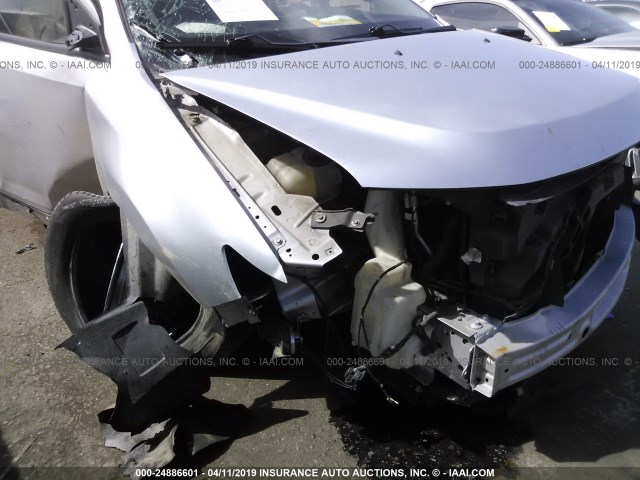 2FMDK3JC6BBA88250 - 2011 FORD EDGE SEL SILVER photo 6