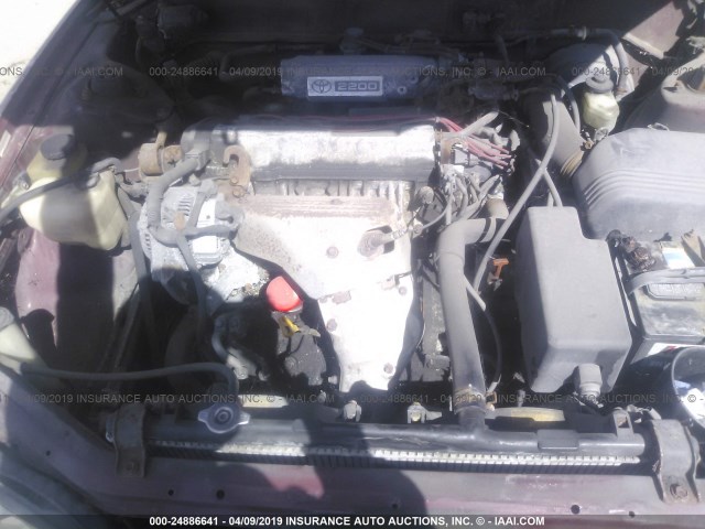 JT2SK12E0S0314549 - 1995 TOYOTA CAMRY LE RED photo 10