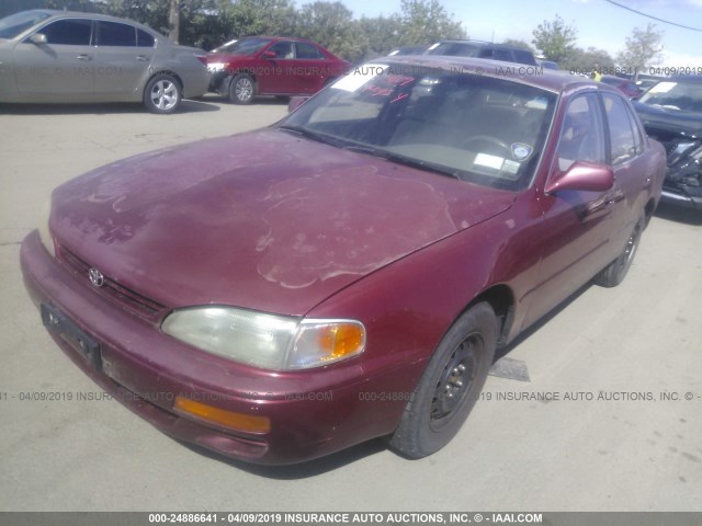 JT2SK12E0S0314549 - 1995 TOYOTA CAMRY LE RED photo 2