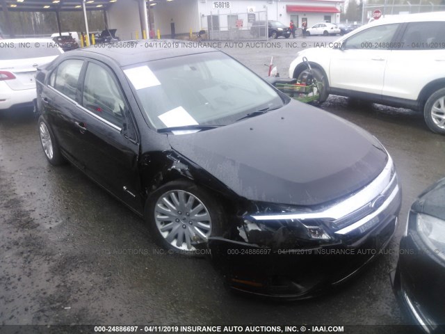 3FADP0L39AR305569 - 2010 FORD FUSION HYBRID BLACK photo 1