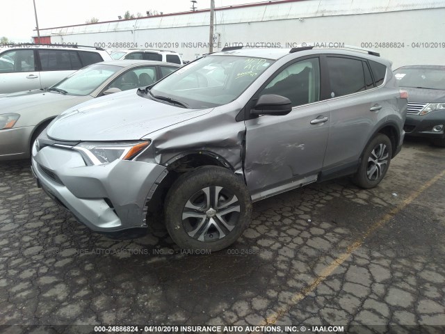 2T3BFREV6GW423008 - 2016 TOYOTA RAV4 LE GRAY photo 2