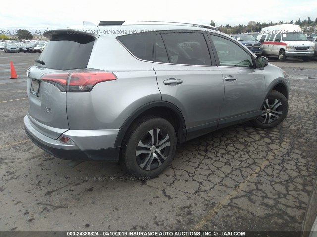 2T3BFREV6GW423008 - 2016 TOYOTA RAV4 LE GRAY photo 4