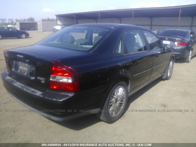 YV1TS92D321272741 - 2002 VOLVO S80 BLACK photo 4