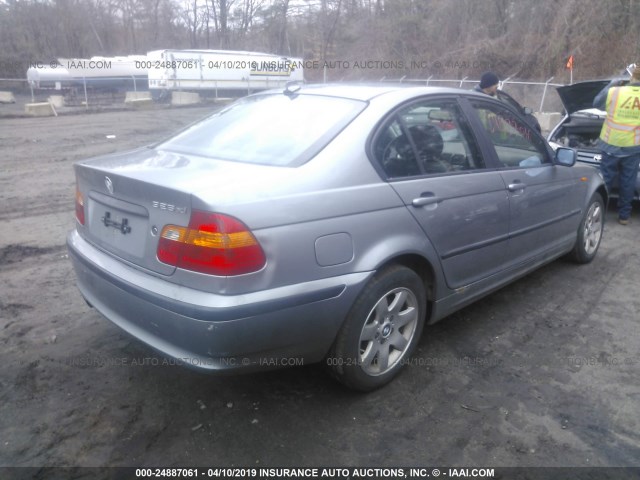 WBAEU334X4PM60948 - 2004 BMW 325 XI GRAY photo 4