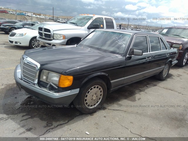 WDBCA25D5LA524453 - 1990 MERCEDES-BENZ 300 SEL BLACK photo 2