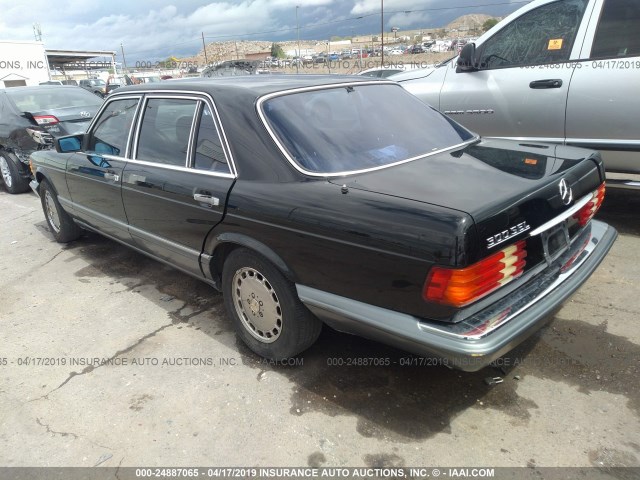 WDBCA25D5LA524453 - 1990 MERCEDES-BENZ 300 SEL BLACK photo 3