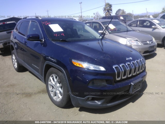 1C4PJMCB1FW672493 - 2015 JEEP CHEROKEE LATITUDE BLUE photo 1