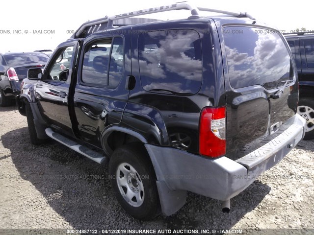 5N1DD28T54C644254 - 2004 NISSAN XTERRA XE BLACK photo 3