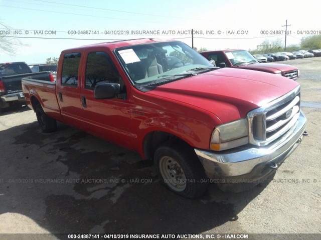 1FTSW30P34EB81240 - 2004 FORD F350 SRW SUPER DUTY RED photo 1