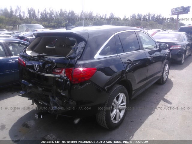 5J8TB4H3XFL007768 - 2015 ACURA RDX BLACK photo 4