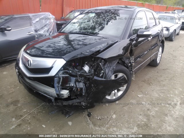 5J8TB2H24BA003166 - 2011 ACURA RDX BLACK photo 2