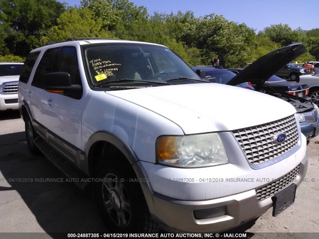 1FMRU17W64LA95773 - 2004 FORD EXPEDITION EDDIE BAUER WHITE photo 1