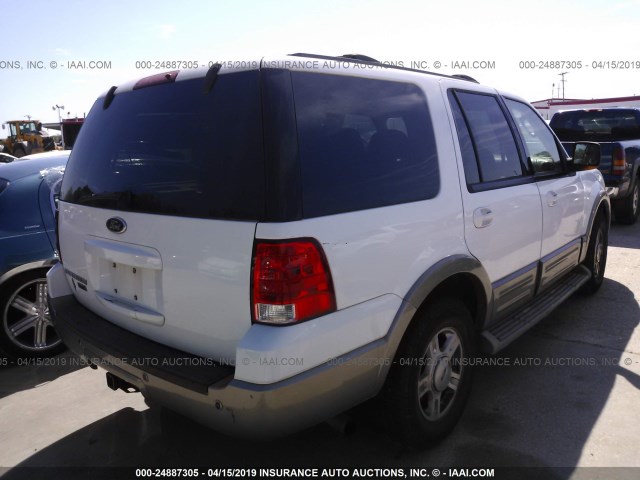 1FMRU17W64LA95773 - 2004 FORD EXPEDITION EDDIE BAUER WHITE photo 4