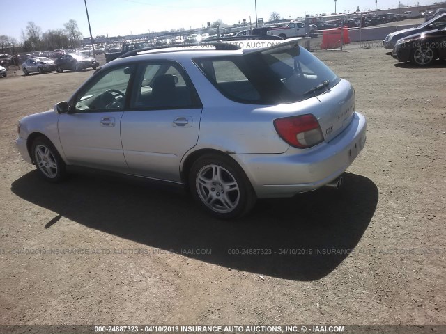 JF1GG29682G832358 - 2002 SUBARU IMPREZA WRX SILVER photo 3