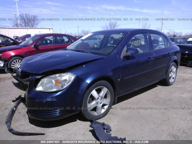 1G1AL58F287284258 - 2008 CHEVROLET COBALT LT BLUE photo 2