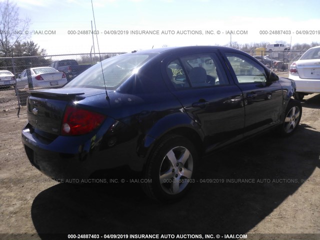 1G1AL58F287284258 - 2008 CHEVROLET COBALT LT BLUE photo 4