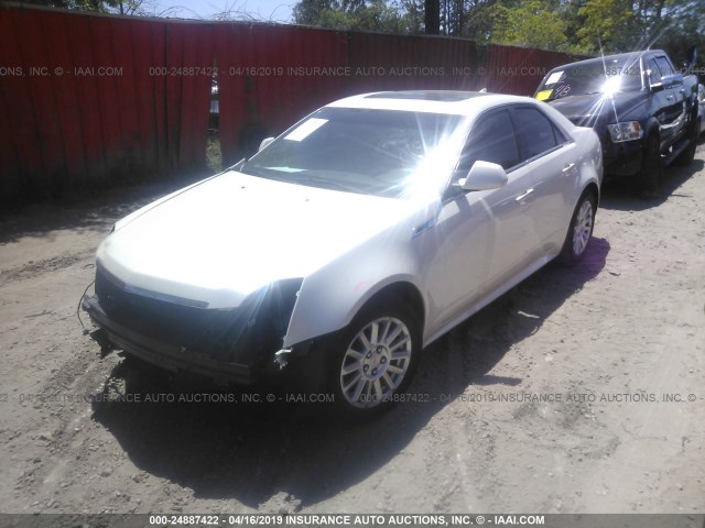 1G6DF5EYXB0117117 - 2011 CADILLAC CTS LUXURY COLLECTION WHITE photo 2