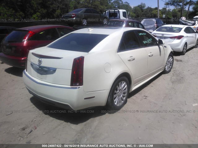 1G6DF5EYXB0117117 - 2011 CADILLAC CTS LUXURY COLLECTION WHITE photo 4