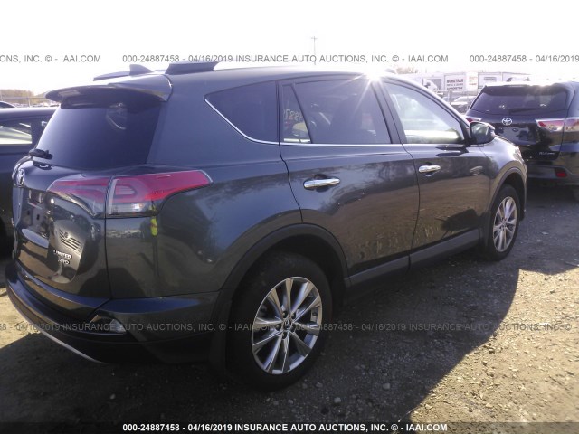 2T3DFREV7JW780469 - 2018 TOYOTA RAV4 LIMITED/SE/PLATINUM GRAY photo 4