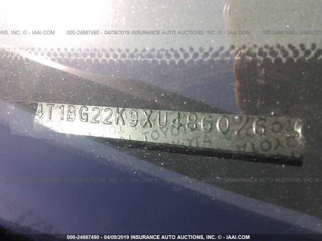 4T1BG22K9XU486076 - 1999 TOYOTA CAMRY CE/LE/XLE 黑色 照片 9