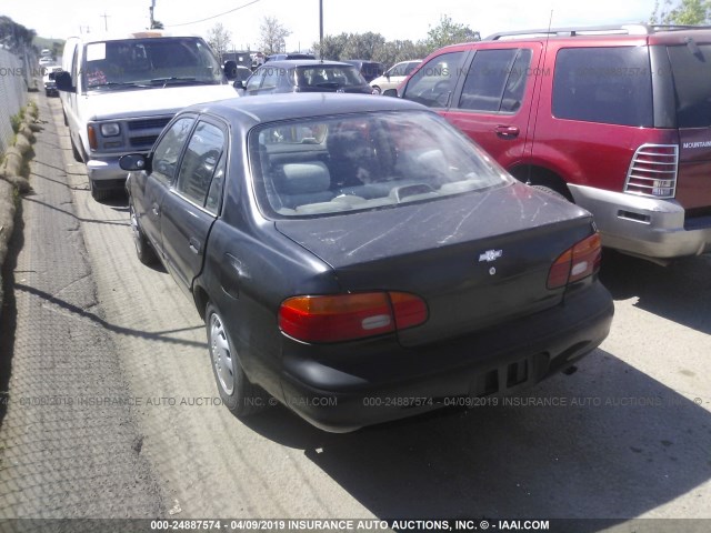 1Y1SK5282XZ403059 - 1999 CHEVROLET GEO PRIZM LSI BLACK photo 3