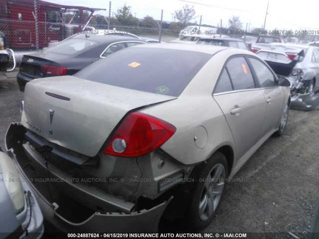 1G2ZJ57B594241183 - 2009 PONTIAC G6 BROWN photo 4